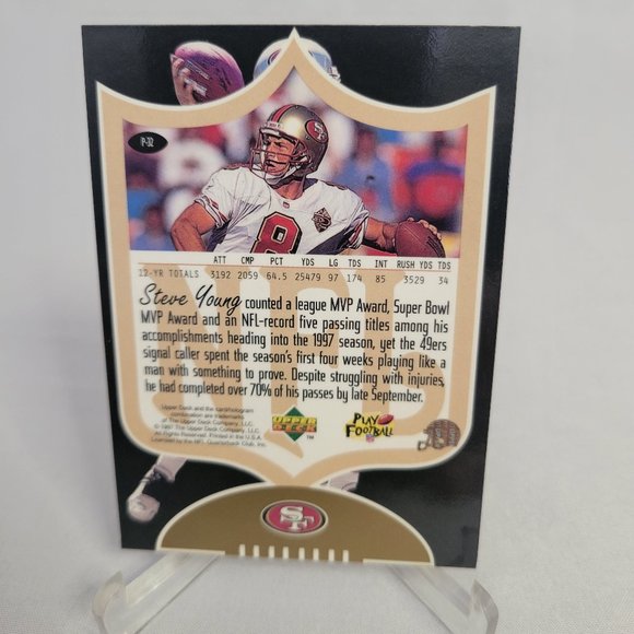 Steve Young 1997 SP Authentic Profiles #P32 49'S - Picture 2 of 3